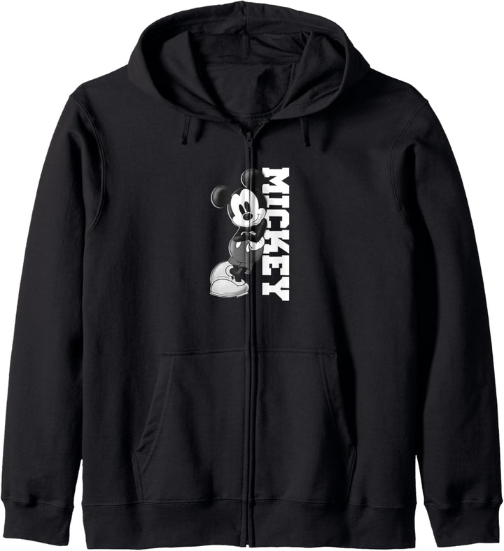 Disney Mickey Mouse Classic Lean On White Text Kapuzenjacke