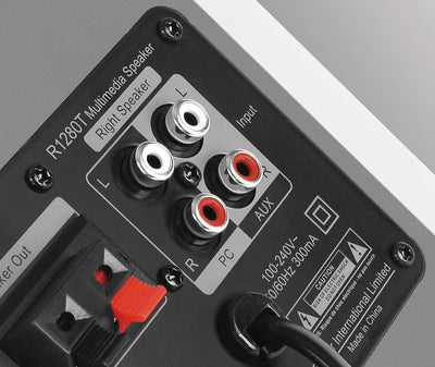 Aktivboxen Edifier Studio R1280T 2.0 weiss/silber Weiss Ohne Bluetooth und Digitaleingänge Single