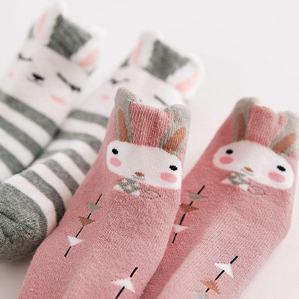 LOFIR Dicke Kinder Socken aus Baumwoll Winter Warme Thermo Socken für kleine Mädchen Jungen Kleinkin
