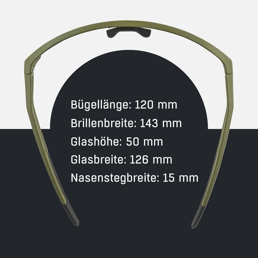 ALPINA RAM HR Q-LITE V - Verspiegelte, Kontrastverstärkende & Beschlagfreie Sport- & Fahrradbrille M