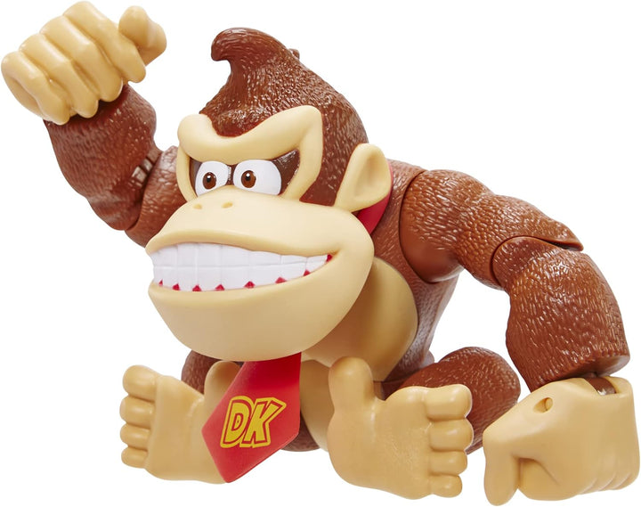 Nintendo SUPER MARIO 6" / 15 cm grosse Donkey Kong Actionfigur mit beweglichen Funktionen, ideal zum