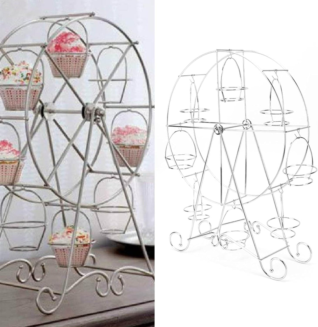 Omabeta Cupcake Präsentationsständer , Eisen , weit anwendbar , abnehmbares Rad , Cupcake Ständer ,
