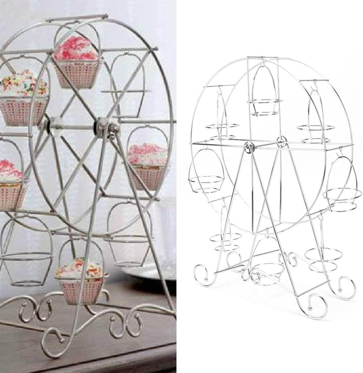 Omabeta Cupcake Präsentationsständer , Eisen , weit anwendbar , abnehmbares Rad , Cupcake Ständer ,