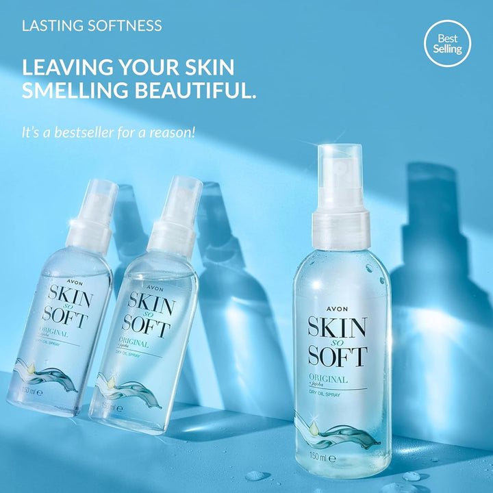 Avon Skin So Soft Original Dry Oil Spray 4 x 150ml. Modern, Modern