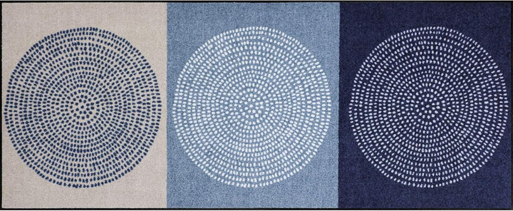 Salonloewe Fussmatte "Nestor" blau Grösse 25x75 cm 25 x 75 cm (Rechteckig) Blau, 25 x 75 cm (Rechtec