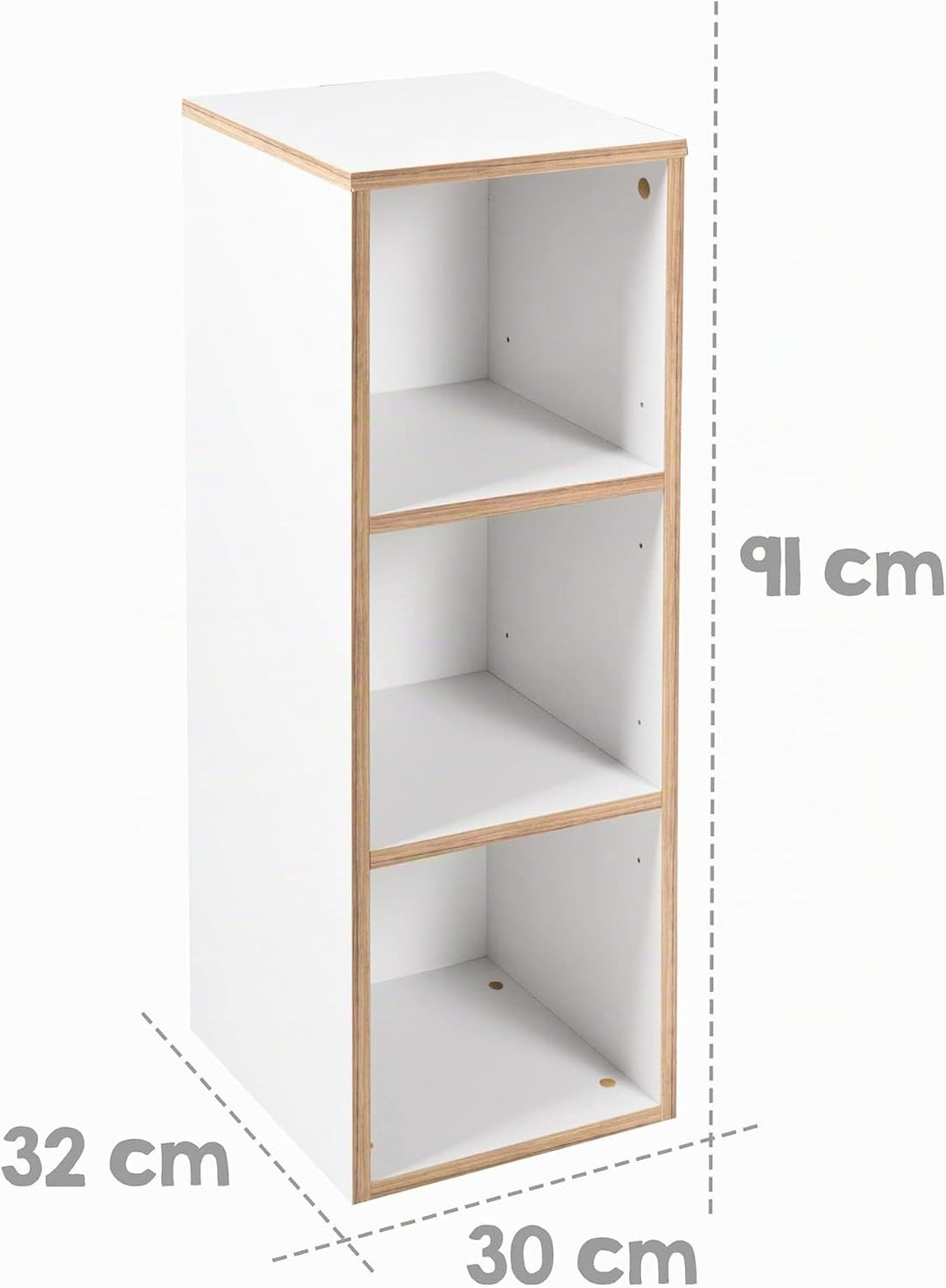 roba Seitenregal 'Finn', passend unter Wickelkommode 'Finn', für Baby- & Kinderzimmer, weiss, Holz,