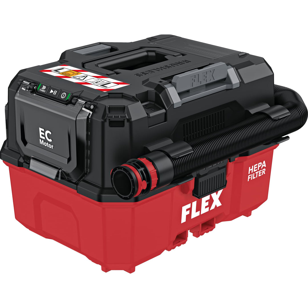 FLEX Akku Sauger VC 9 L MC 18 RC (9 l, Klasse L, 18 V, mit manueller Filterabreinigung und Tragegrif