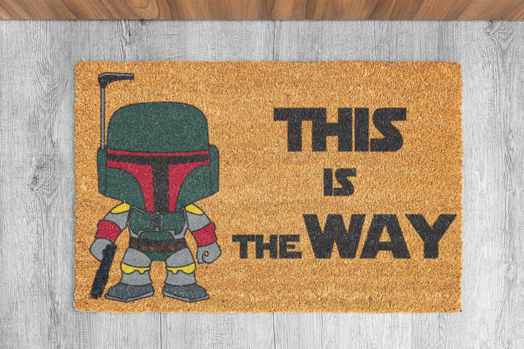 KOKO DOORMATS Fussmatte aussen - Türmatte aussen kokosmatte mit antirutsch PVC - Fussmatte lustig Th