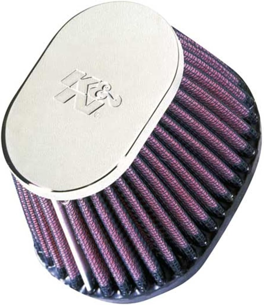 K&N RC-0981 KFZ und Motorrad Universal Chrom Filter Rot