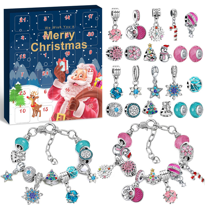 KAZATE Adventskalender 2023 Kinder Mädchen, Weihnachtskalender Schmuck für Frauen, 24 Füllung Bastel