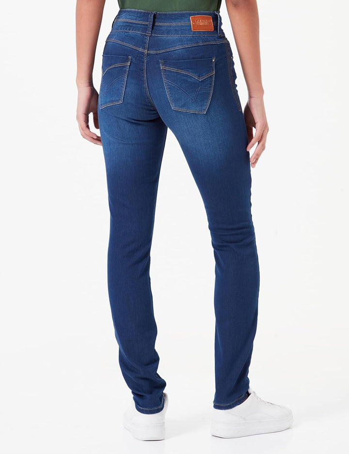 Timezone Damen Slim EnyaTZ Womenshape 26W / 32L Intense Blue Wash, 26W / 32L Intense Blue Wash