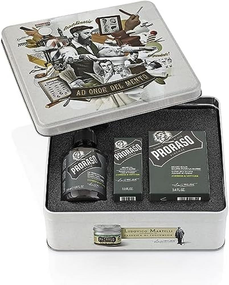 Proraso Bartpflegeset, Cypress & Vetyver grün 900 g (1er Pack) Cypress e Vetiver, Cypress e Vetiver