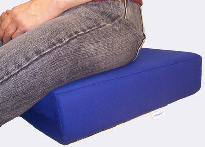 LUplus XL Orthopädische Sitzerhöhung 43x43x Höhe 10 cm Farbe: blau