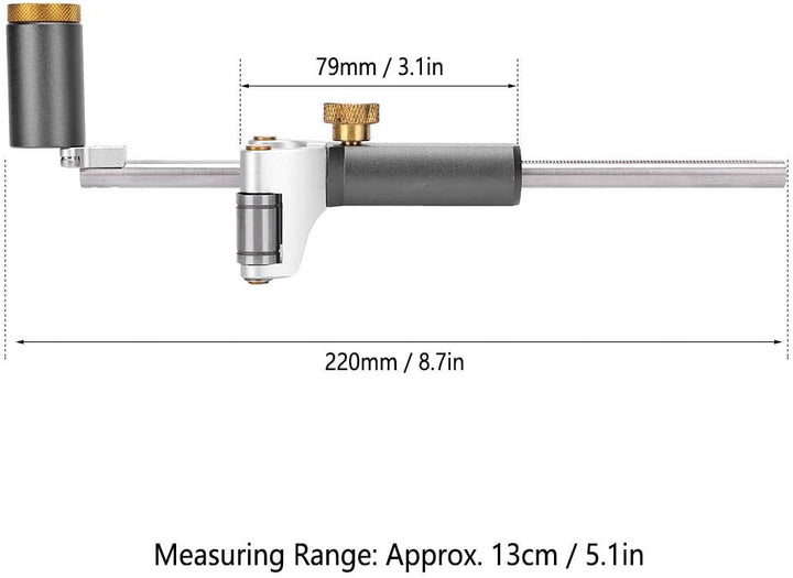 PUSOKEI Linear Arc Scriber Tool, Mehrzweck-DIY-Holzbearbeitung Multifunktionale Zeichnungsmarkierung