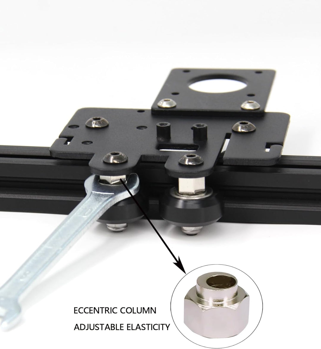 Zeberoxyz Direct Drive Doppelzahnrad-Extruder Upgrade Direktplatte mit 4Stück Pulleys Kit, Einfaches
