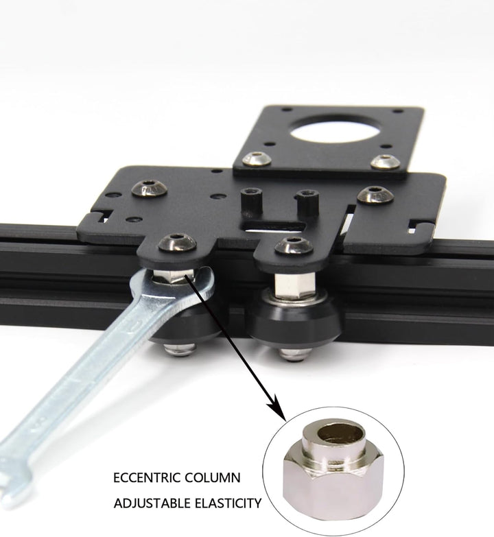 Zeberoxyz Direct Drive Doppelzahnrad-Extruder Upgrade Direktplatte mit 4Stück Pulleys Kit, Einfaches