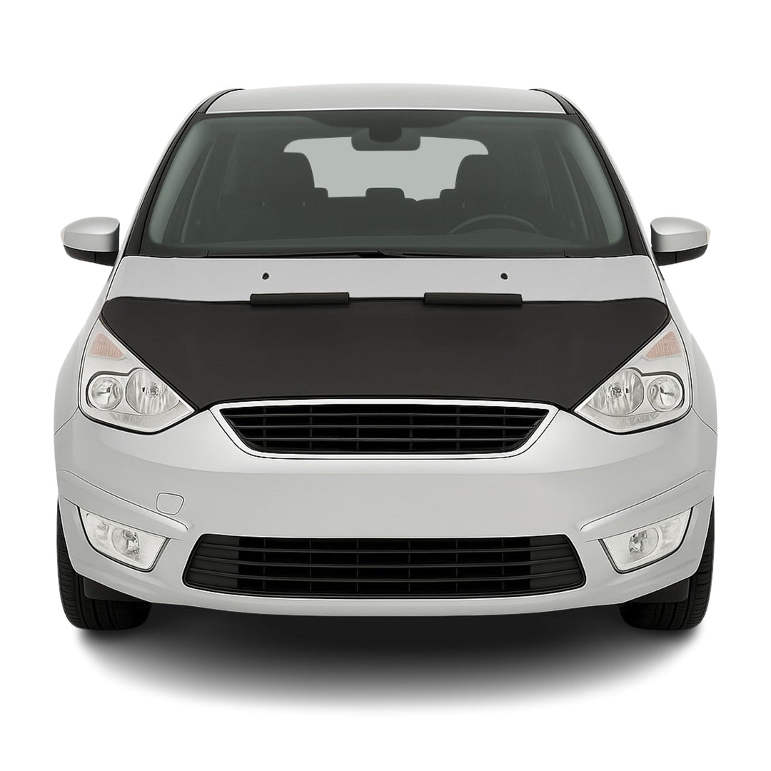 OMAC Haubenbra Steinschlagschutz Bonnet Bra kompatibel mit Ford Galaxy II 2010-2015 Schwarz Halb