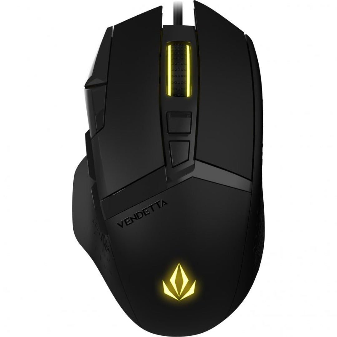 Forgeon Vendetta RGB Gaming-Maus 16000 DPI Schwarz, Hochpräziser Optischer Sensor, 6 Programmierbare