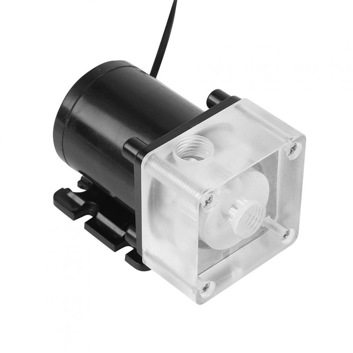 VBESTLIFE Wasserstoss Geräuschloser CPU-Computer 10 W Wasserkühlsystem Pumpe G1/4 Gewinde für PC 500