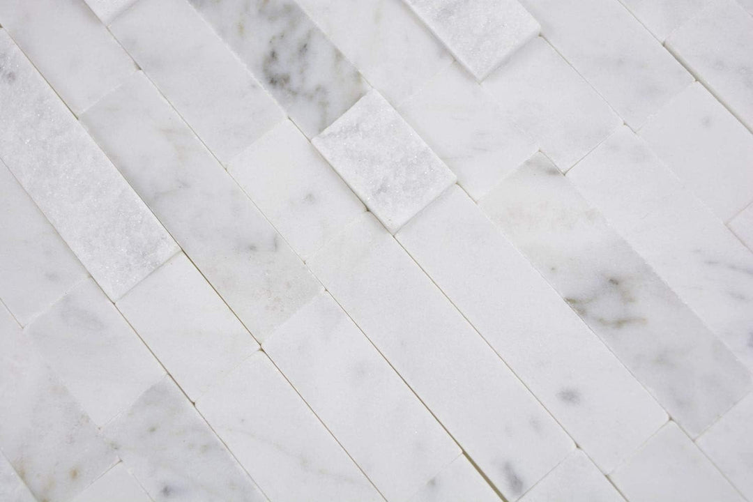 Selbstklebnde Mosaikmatte Verbund Naturstein Carrara für WAND KÜCHE Wandverblender Fliesenspiegel Ve