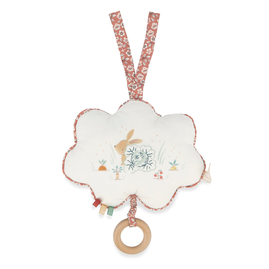 Kaloo - Petites Chansons - Spieldose aus Stoff und Holz - Musikalisches Kissen 15 cm - Kinderlied „M