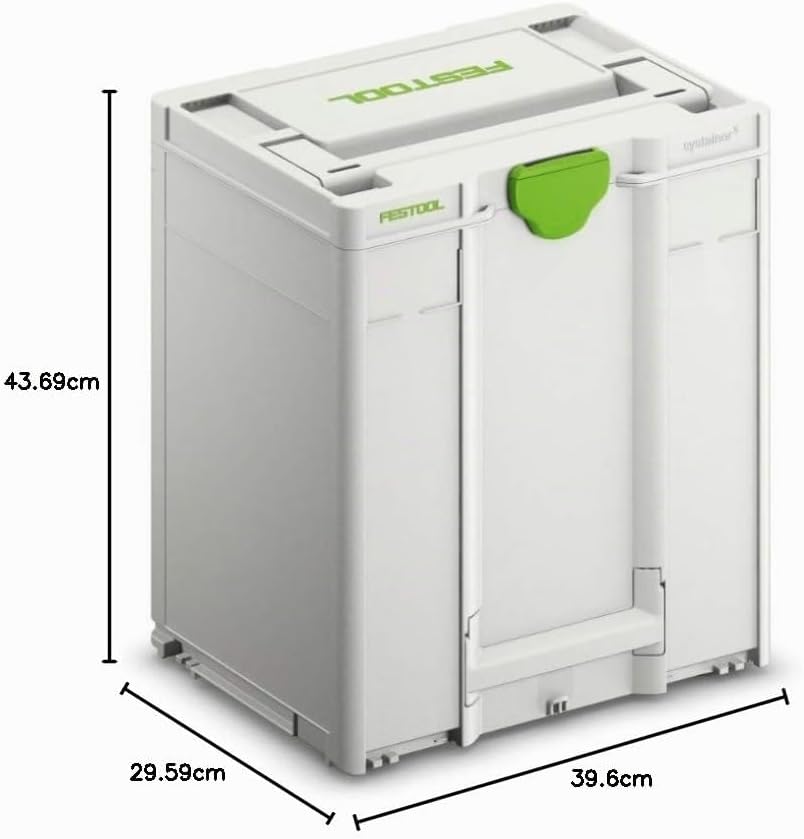 Festool Systainer³ SYS3 M 437 (mit Abdeckung für Beschriftungsfeld) 396mm x 296mm x 437mm, 396mm x 2