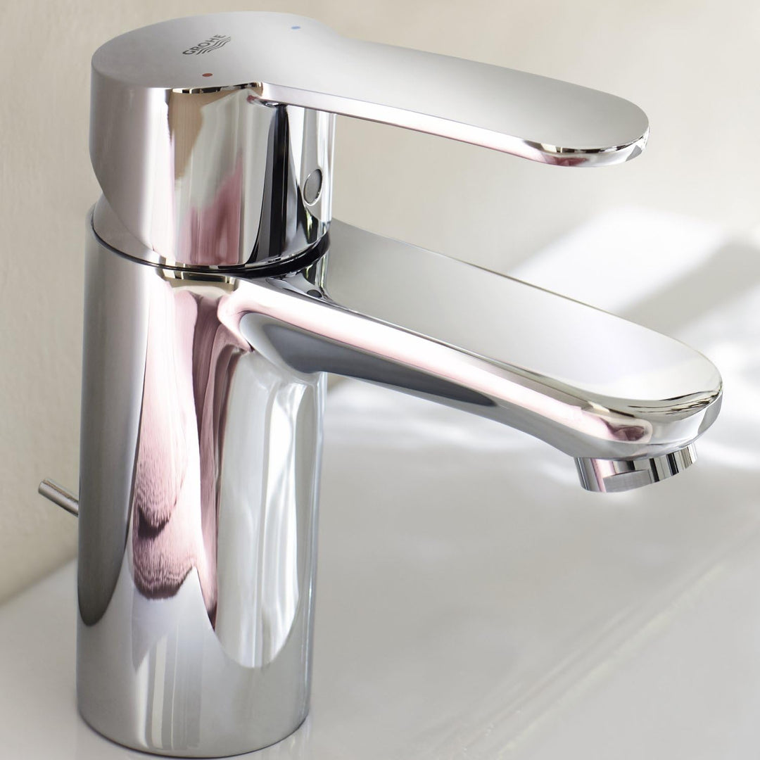 Grohe 2337420E Eurostyle Cosmopolitan, Badarmatur - Einhand-Waschtischbatterie, mit Zugstange, Energ