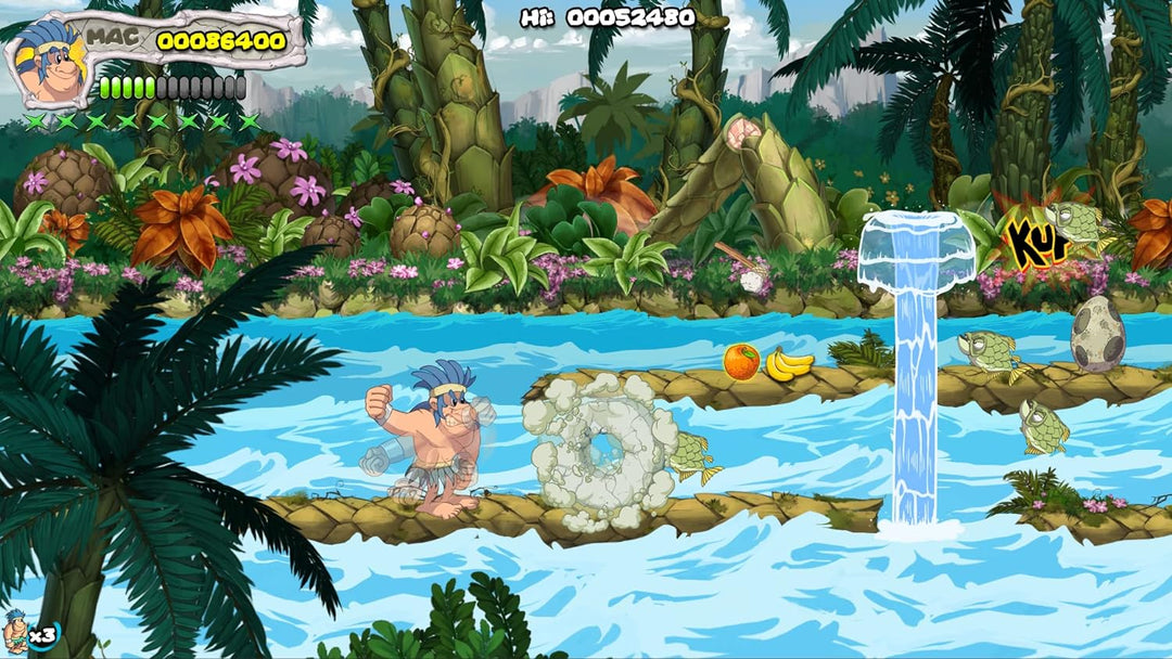 New Joe & Mac: Caveman Ninja - T-Rex Edition [PS4] PlayStation 4, PlayStation 4