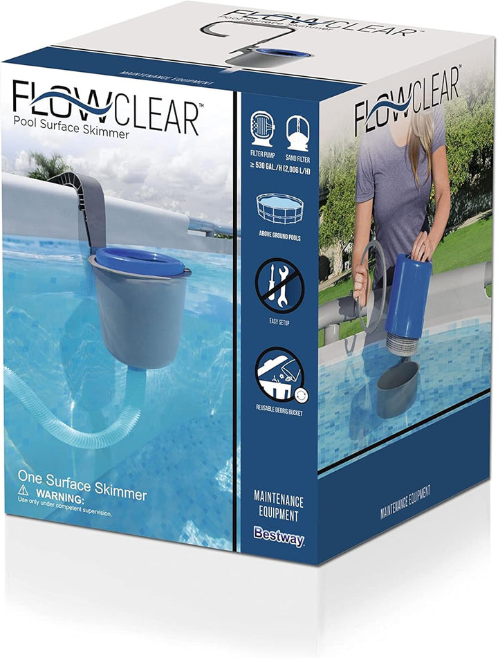 Flowclear Oberflächen-Schmutzfänger für Swimmingpools Grau, Grau