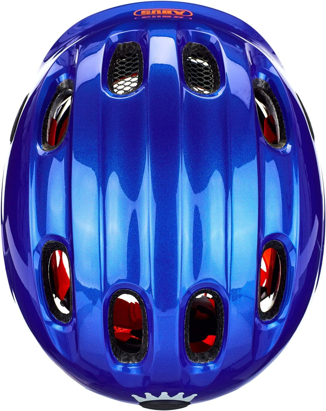 ABUS Kinderhelm Smiley 2.1 - Fahrradhelm mit Rücklicht - für Mädchen und Jungs S (45-50 cm) Blau (sp
