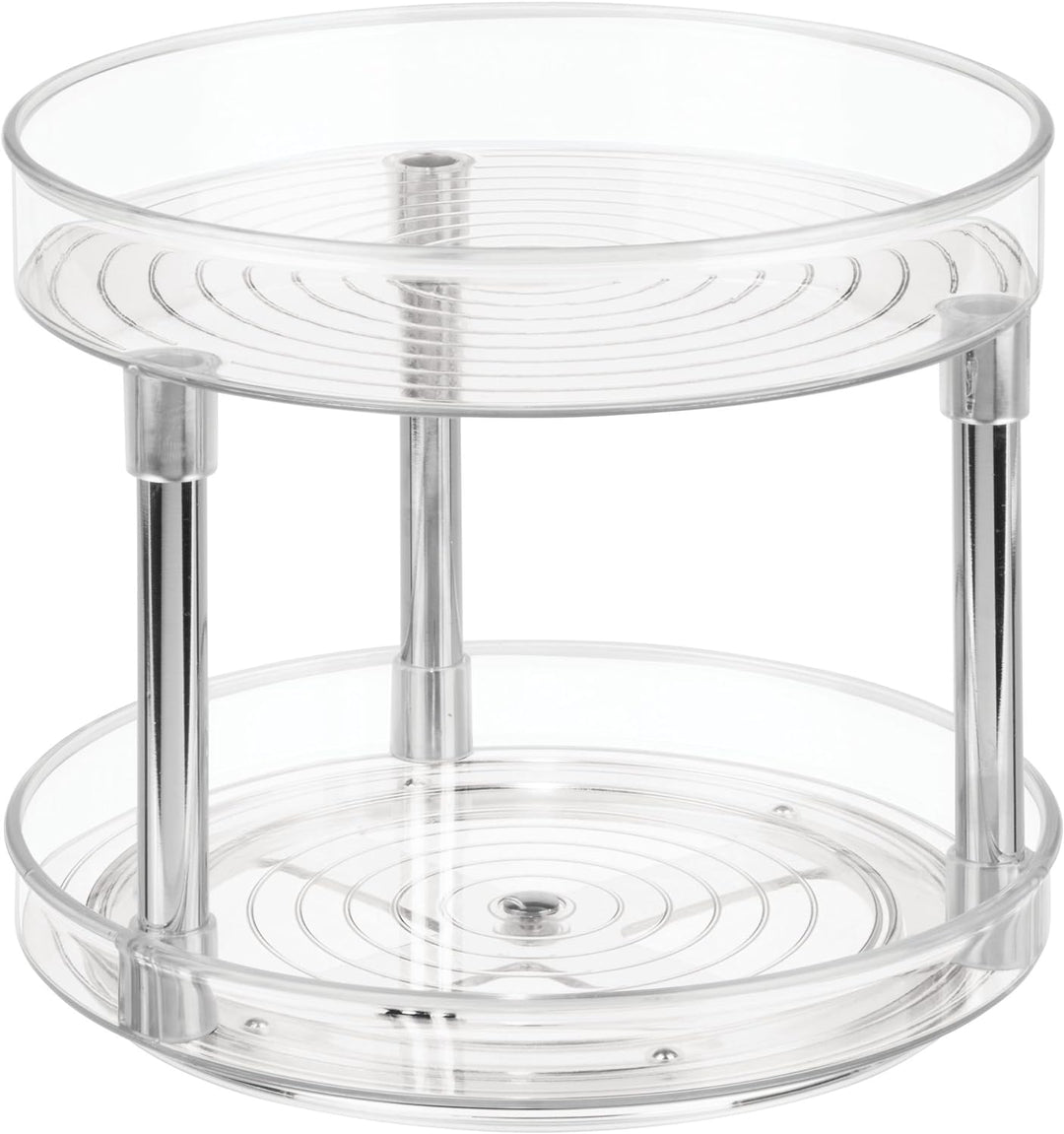 iDesign 56600 Küchen Organizer, grosser Drehteller mit 2 Ebenen aus BPA-freiem Kunststoff 23 cm & 58