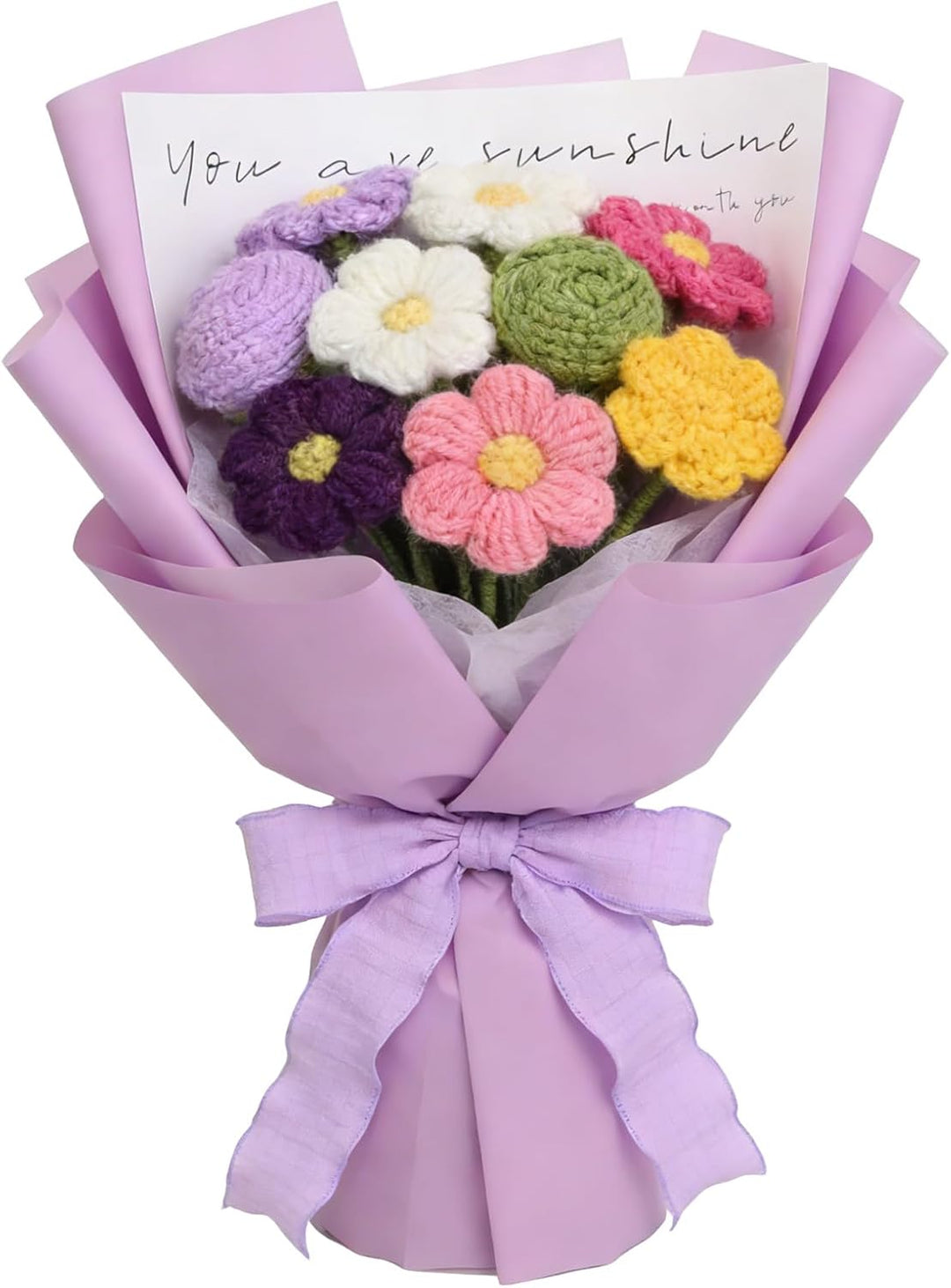 Hoypeyfiy DIY Häkel Geschenkset, Komplettes Set mit Nadel, Garn & Anleitung für Rosen, Ideales Kreat