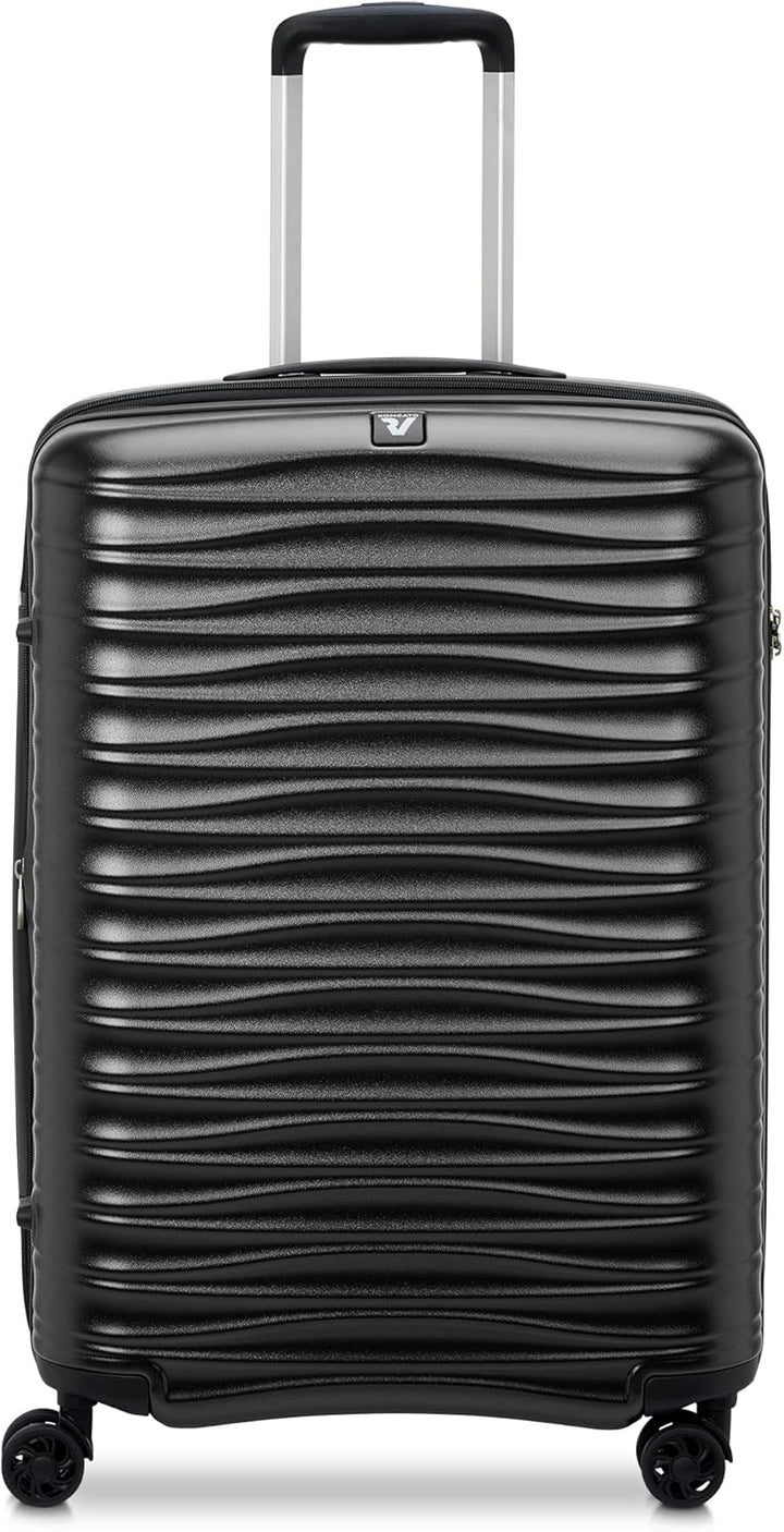 RONCATO Wave - 4-Rollen-Trolley M 65 cm erw. nero Schwarz, Schwarz