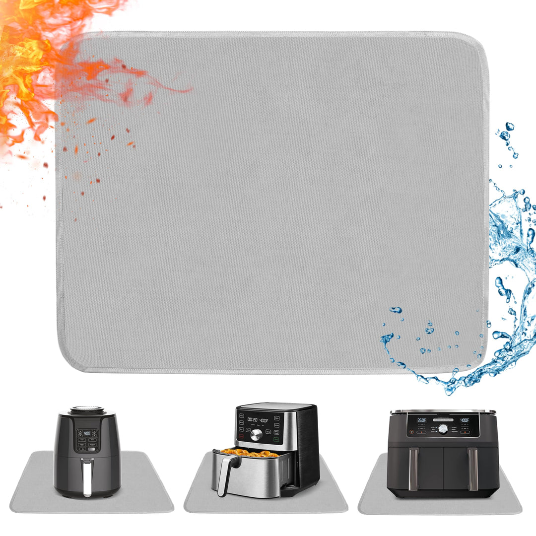Feuerfeste Unterlage 40 x 60cm-1mm, Hitzeschutzmatte für Luftfritteuse, Hitzebeständige Unterlage fü