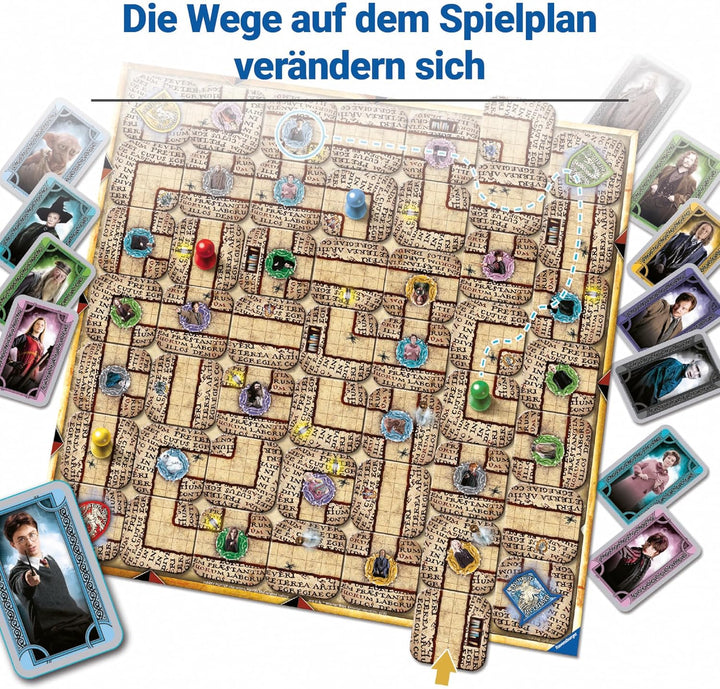 Ravensburger Familienspiele - 26031 Harry Potter Labyrinth - Harry Potter Fanartikel, Das Verrückte