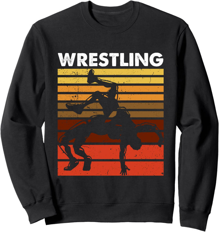 Ringen Sport Retro Vintage Freistil Griechisch-Römisch Sweatshirt