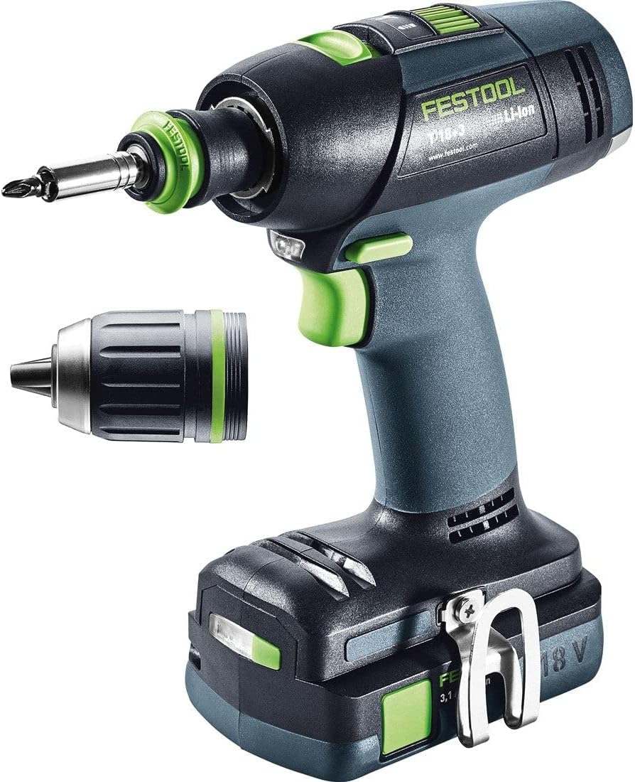 Festool Akku-Bohrschrauber T18+3 C 3,1-Plus 576449 T 18+3 C 3,1-Plus, T 18+3 C 3,1-Plus