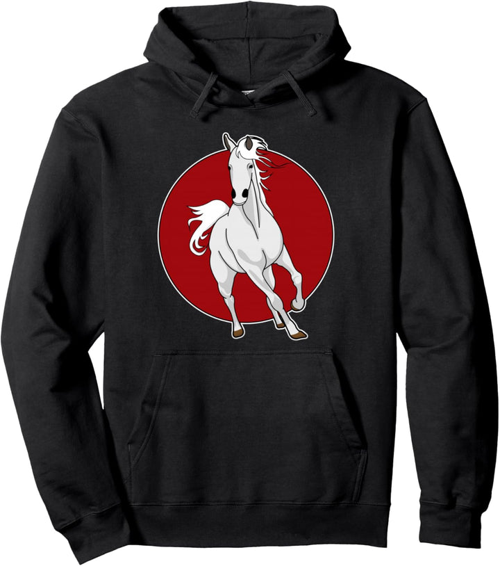 Pferd Reiter Reiten Pullover Hoodie