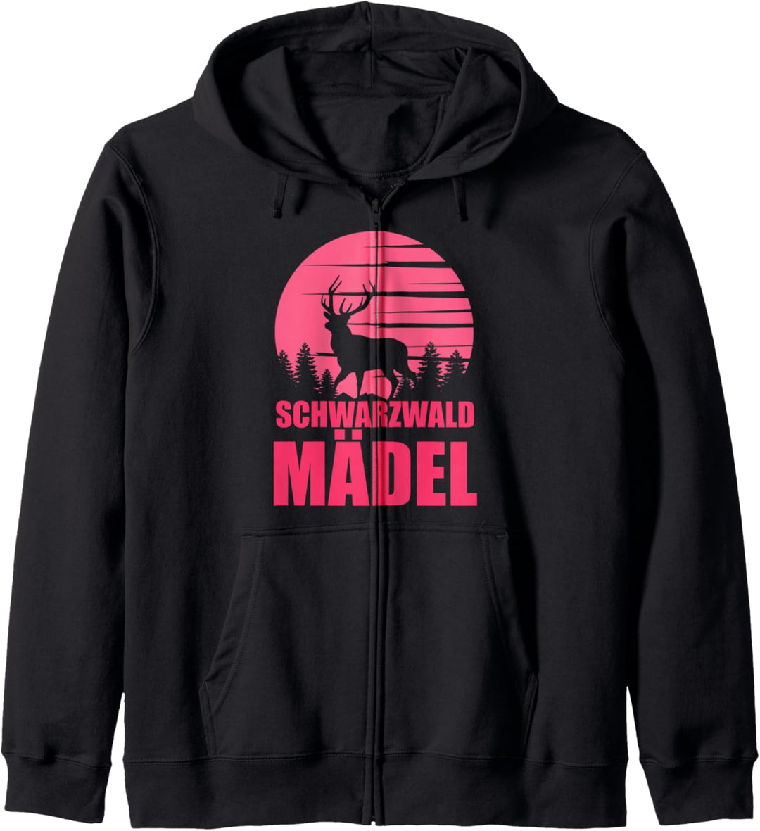 Schwarzwaldmädel Black Forest Bollenhut Wandern Souvenir Kapuzenjacke