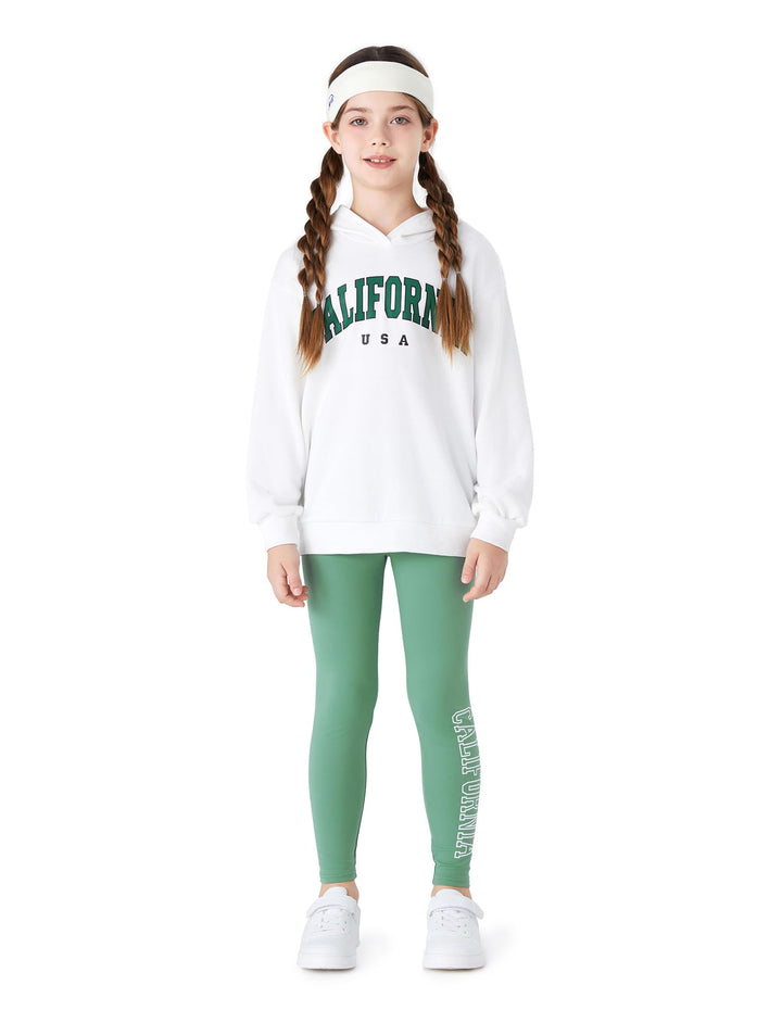 PATPAT Jogginganzug Mädchen, Activewear Sets für Mädchen mit Kapuzenpullover und Sportleggings Mädch