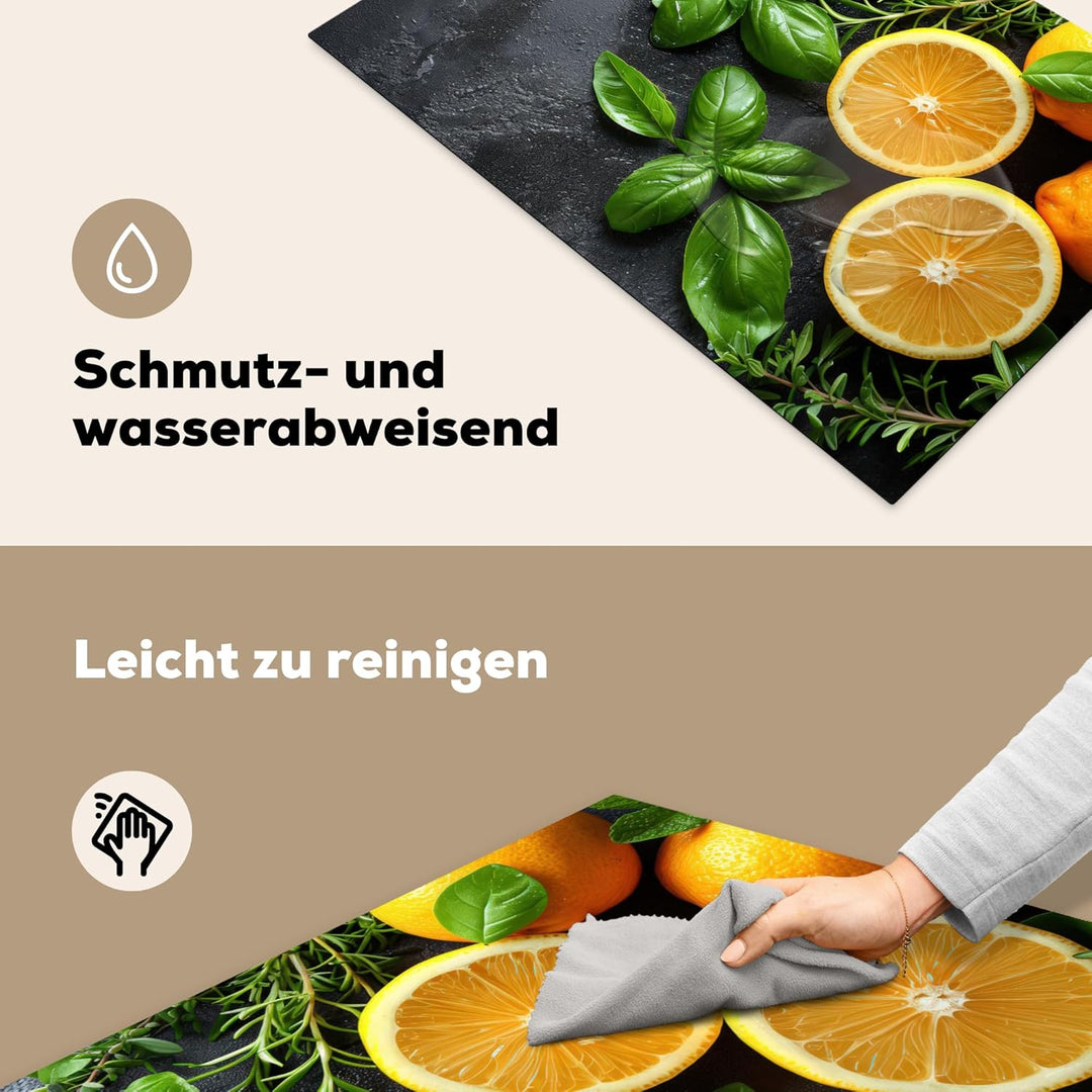 Herdabdeckplatte Einteilig Induktionsmatte Küche Abdeckung Ceranfeld Herd Abdeckplatte Deko Vinyl Ma