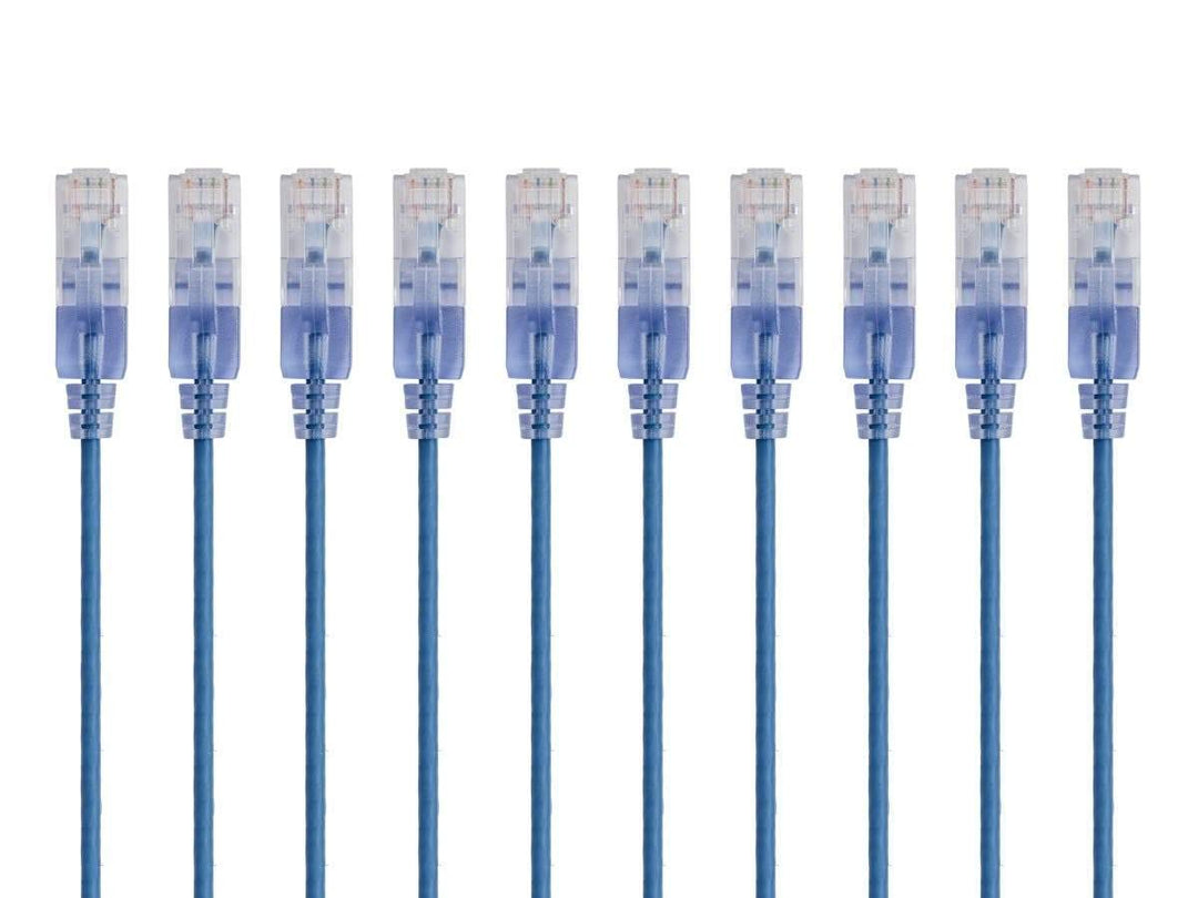 Monoprice Cat6A Ethernet-Patchkabel – Snagless RJ45, 550 MHz, 10 G, UTP, reiner blanker Kupferdraht,