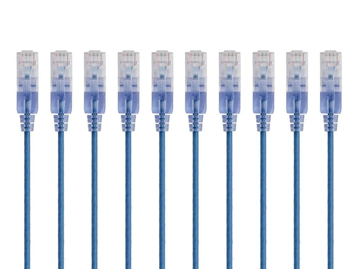 Monoprice Cat6A Ethernet-Patchkabel – Snagless RJ45, 550 MHz, 10 G, UTP, reiner blanker Kupferdraht,