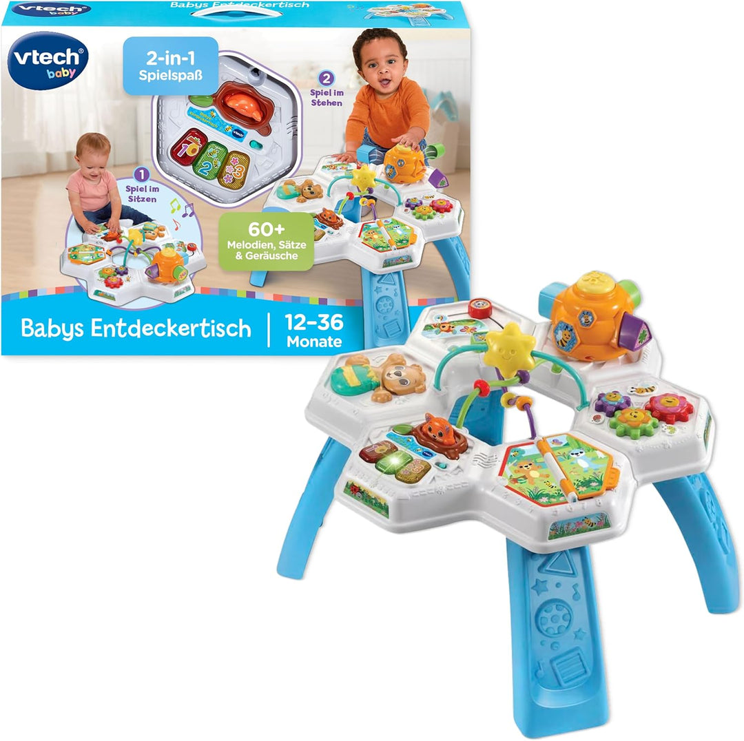 Vtech Baby - Babys Entdeckertisch – Interaktiver Kindertisch mit zahlreichen Aktivitäten und Lerninh