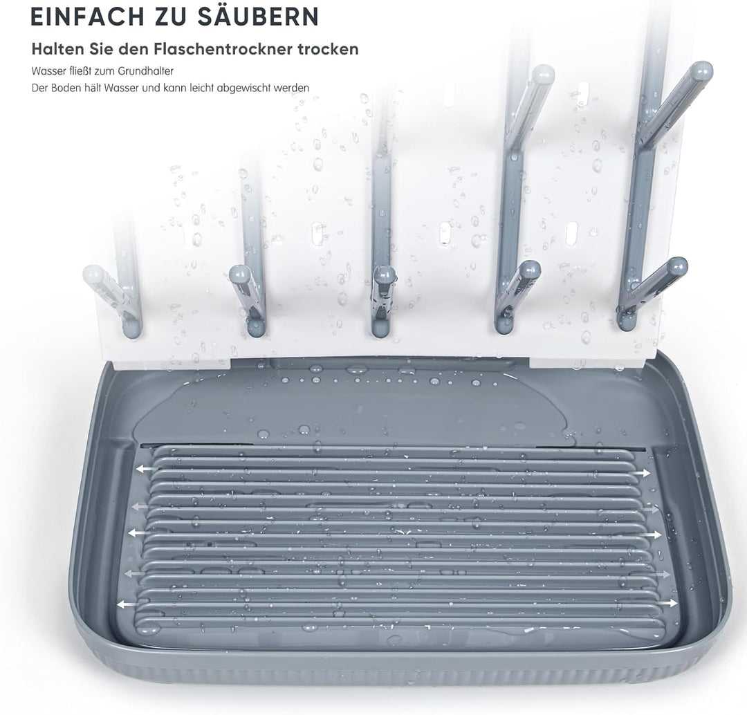 Termichy Trockenständer Babyflaschenr: Grosser vertikaler Flaschentrockner-Halter – platzsparender S