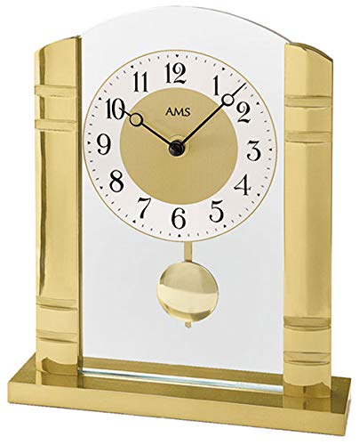 AMS Moderne Tischuhr mit Quartzwerk, batteriebetrieben - Modern Style 1117