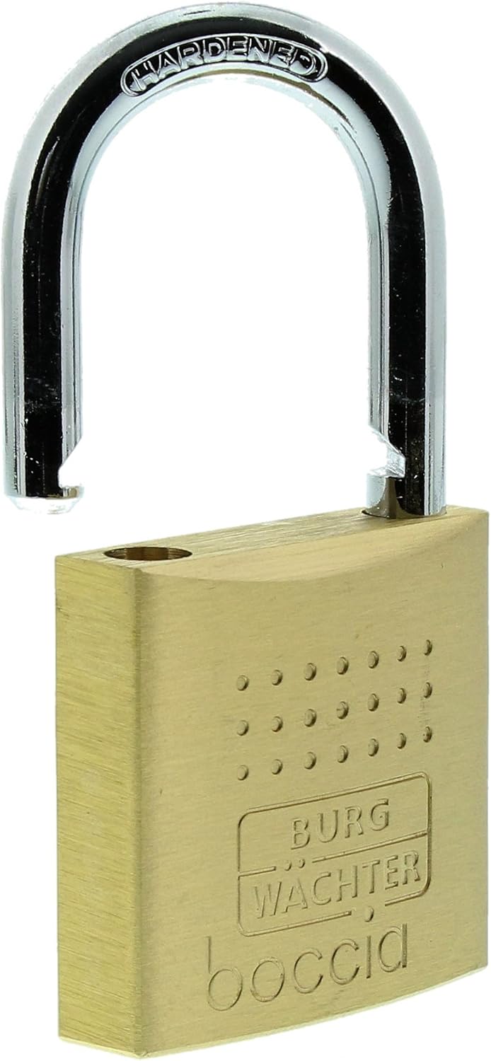 Burg-Wächter Vorhängeschloss, 8 mm Bügelstärke, 2 Schlüssel, Boccia 450 50 SB 50 mm, 50 mm
