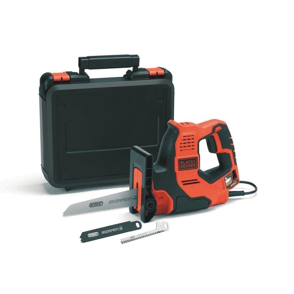 Black+Decker 3-in-1 Autoselect Universalsäge Scorpion 500W RS890K – Elektrische Mehrzwecksäge Hand-,
