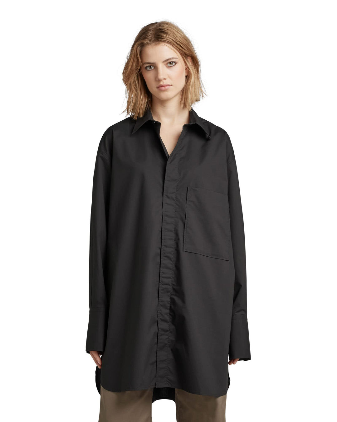 G-Star Damen Oversized Boyfriend Shirt S Schwarz (Dk Black D22492-d308-6484), S Schwarz (Dk Black D2