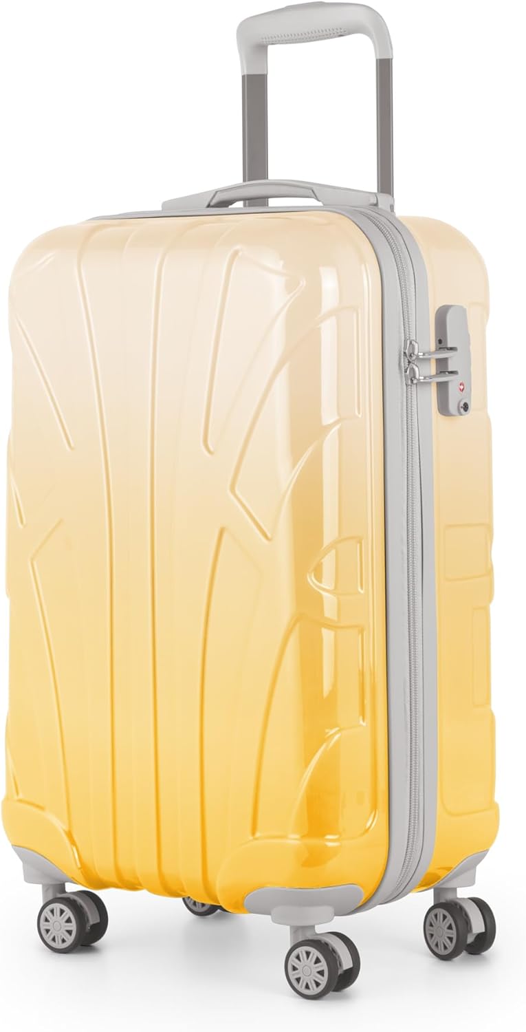 suitline - 3er Koffer-Set, TSA, S M & L Safari Sunrise S-8801M-SAS Safari Sunrise SET, Safari Sunris